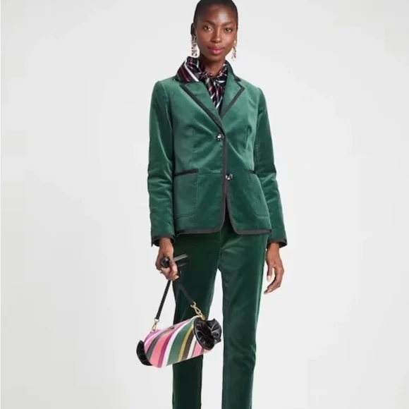 NWOT Kate Spade jewel button velvet jacket. - Picture 5 of 8